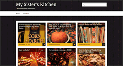 Desktop Screenshot of mysisterskitchenonline.com